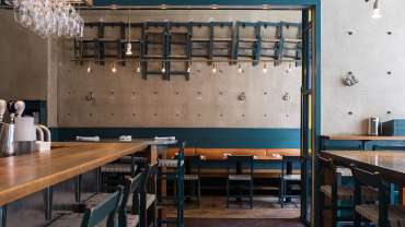 Interior of Rolfs Kök restaurant, Stockholm, Sweden.