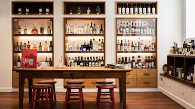 LAVINIA, a wine bar in 16th arr, Paris, France.