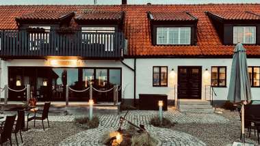 Bobergs på Hamngården, a restaurant in Brantevik, Sweden.