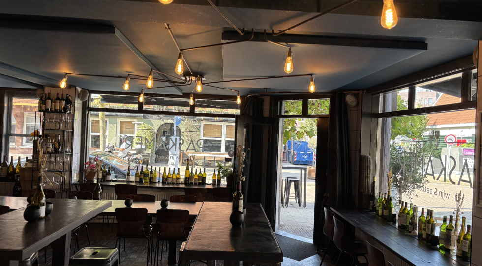 Wijnbar Paskamer, a wine bar in Amsterdam, Netherlands.
