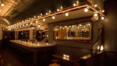 June, a wine bar in New York City, USA.