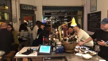 Quality Wines, a wine bar in London, UK.