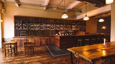 OX Cave, a wine bar and restaurant in Belfast, UK.