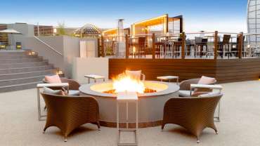 SanDeck Sandton Sun, a wine bar and restaurant in Johannesburg, South Africa.