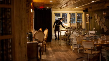 Chez Rioux & Pettigrew, a restaurant in Quebec City, Canada.