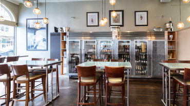 Pops for Champagne, a wine bar and restaurant in Chicago, USA.