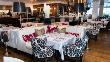 Interior of Vintner Grill restaurant, Las Vegas, USA.