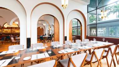 Origin Grill in Shangri-la Hotel, a wine bar and restaurant in Singapore.