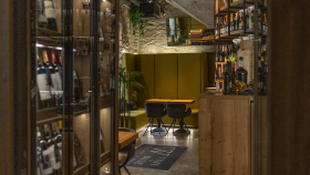 The wine cellar at Time to Wine Rotermanni restaurant and bar in Tallinn, Estonia.