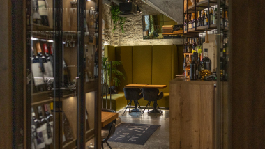 The wine cellar at Time to Wine Rotermanni restaurant and bar in Tallinn, Estonia.