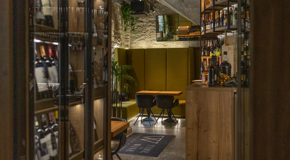 The wine cellar at Time to Wine Rotermanni restaurant and bar in Tallinn, Estonia.