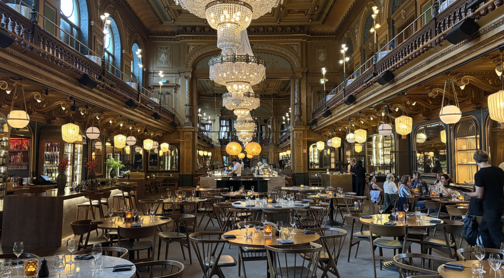 Interior of restaurant Bern's Asiatiska, Stockholm, Sweden.