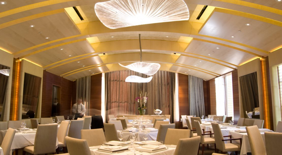 The Plumed Horse, a restaurant in Saratoga, USA.