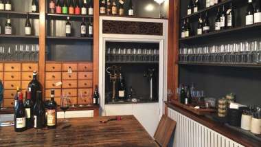 Ved Stranden 10, a wine bar in Copenhagen, Denmark.