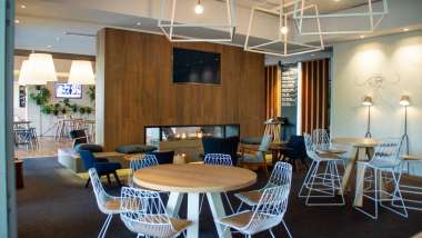 The restaurant of The Stirling, a hotel, restaurant and wine bar in Adelaide, South Australia.