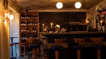Vinbaren Vesterbro Torv, a wine bar in Copenhagen, Denmark.