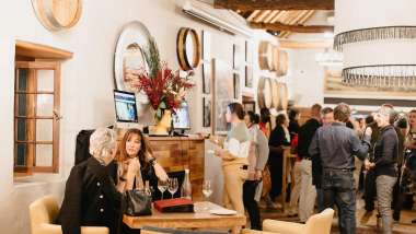 Simon Wine Emporium, a wine bar in Stellenbosch, South Africa.
