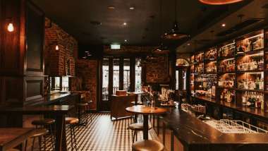 Interior of Bar Torina, a wine bar in Adelaide, South Australia.
