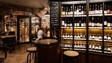64 Wine, a wine bar in Glasthule, Ireland.