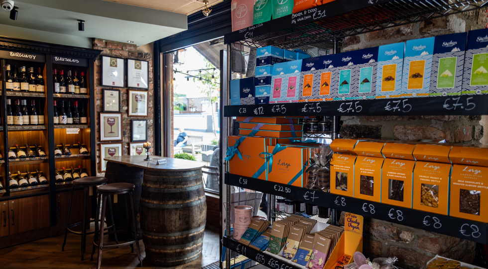 64 Wine, a wine bar in Glasthule, Ireland.