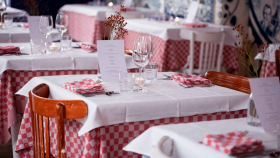 Interior of De Matroos en het Meisje restaurant, Rotterdam, Netherlands.
