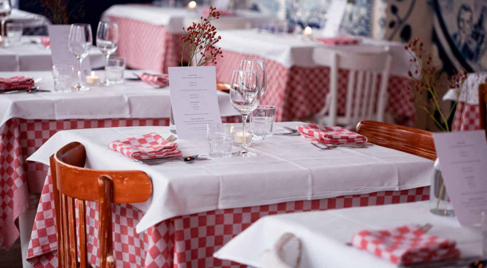 Interior of De Matroos en het Meisje restaurant, Rotterdam, Netherlands.