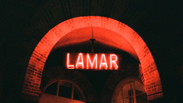 Entrance at Restaurant Lamar, Copenhagen, Denmark