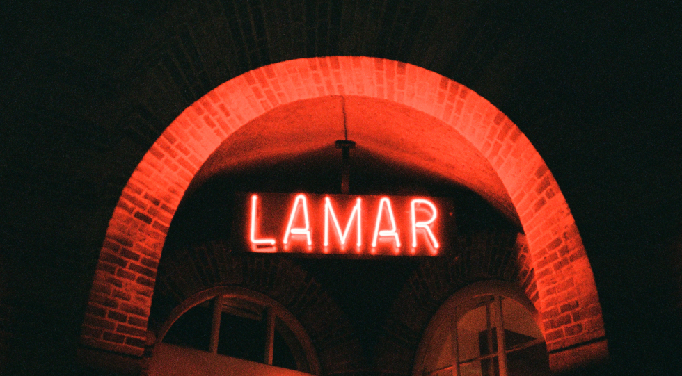 Entrance at Restaurant Lamar, Copenhagen, Denmark