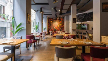 Angelita, a wine bar in Madrid, Spain.