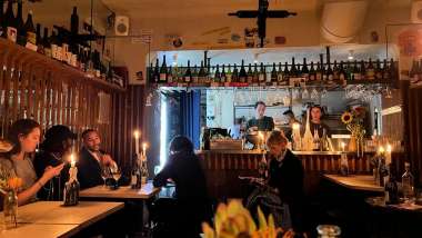 Interior of Alba Vinbar, Stockholm, Sweden.