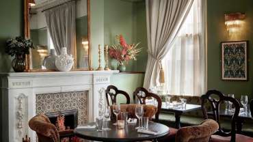 The George, a wine bar and restaurant in London, UK.