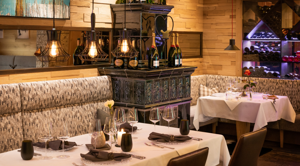 Interior of Hotel Sonnenhof Tirol, Grän, Austria.