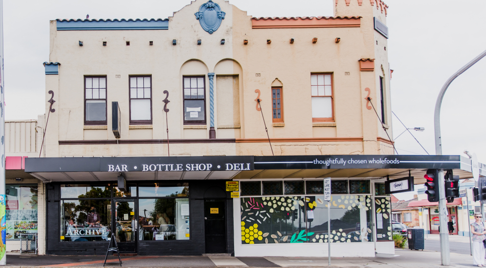 Archive Wine Bar,  in Geelong, Australia.
