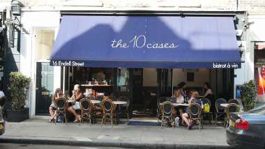 The 10 Cases, a wine bar and restaurant in London, UK.