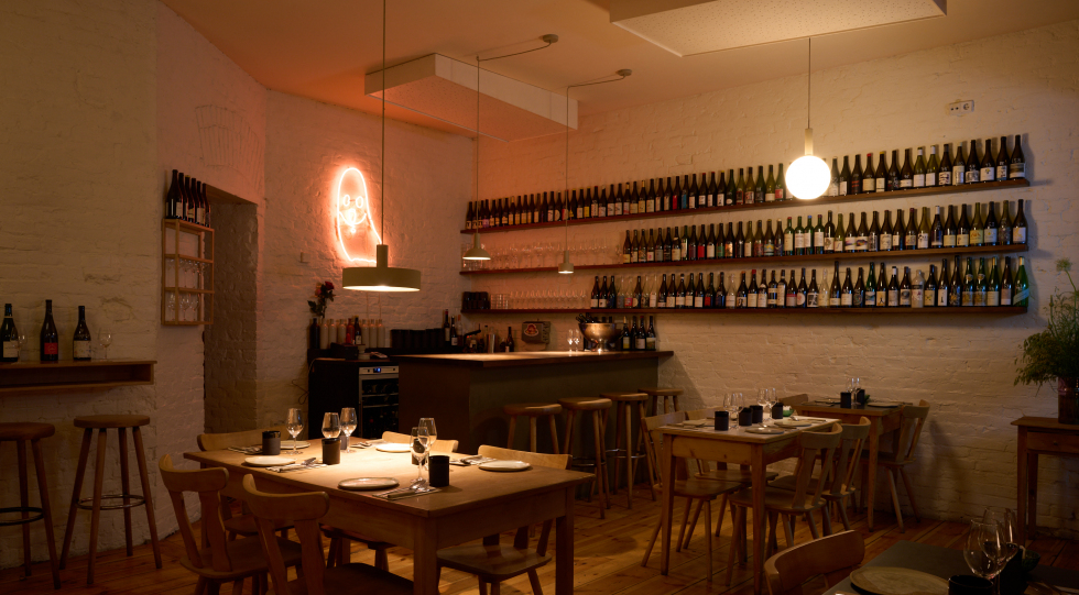 Jaja, a wine bar in Berlin, Germany.