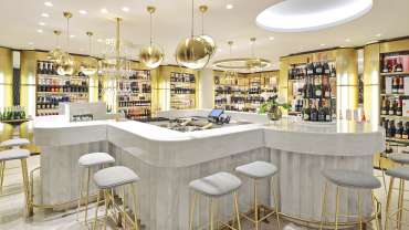 KaDeWe Champagne Bar, a wine bar in Berlin, Germany.