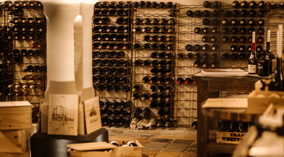 Wine storage at Broederenklooster, Zutphen, the Netherlands.