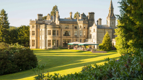Palé Hall Hotel, a hotel and restaurant in Llanderfell, UK.