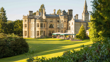 Palé Hall Hotel, a hotel and restaurant in Llanderfell, UK.