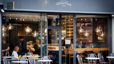 Blandford Comptoir, a wine bar and restaurant in London, UK.