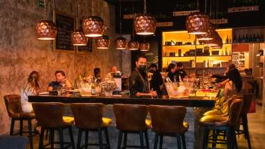 Côt Winehood, a wine bar in Cancún, Mexico.