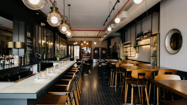 Kru, a restaurant in New York City, USA.