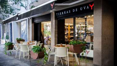 Tierras de Uva, a wine bar in Mexico City, Mexico.