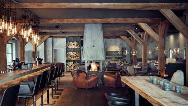 Hygge Brasserie & Bar, a wine bar and restaurant in Hamburg, Germany.