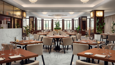Alcron Restaurant, a restaurant and hotel in Prague, Czech Republic.