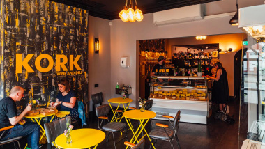 Kork Wine And Deli, a restaurant and wine bar in Whitley Bay, UK.