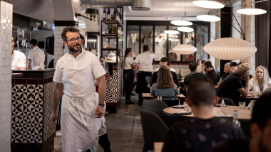Interior of Baest, restaurant in Copenhagen, Denmark