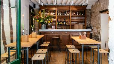 Frenchie Bar à Vins, a wine bar in 2nd arr, Paris, France.