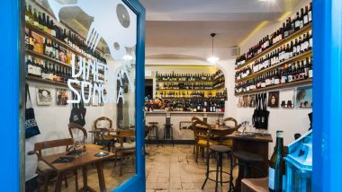 Vineria Sonora, a wine bar in Florence, Italy.