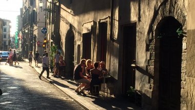 Il Santino, a wine bar in Florence, Italy.